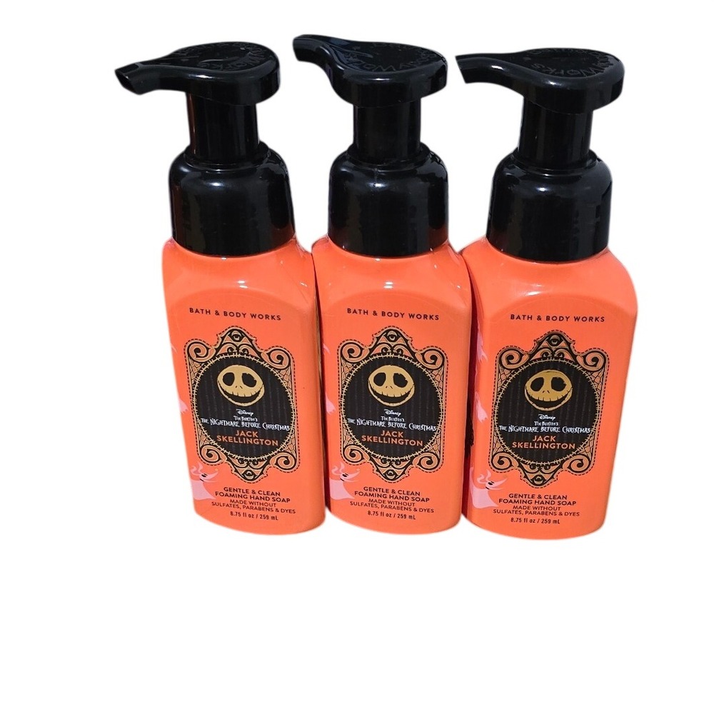 3 Bath & Body Works Jack Skellington Foaming Hand Soap Halloween 2026 Disney